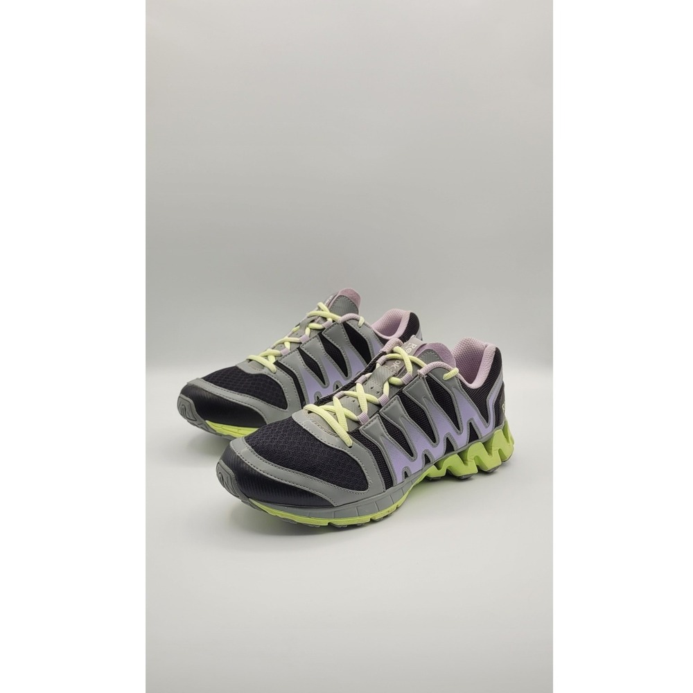 Reebok Zigkick Tahoe Road II Womens 9.5 Running Shoes Black Gray Purple M42915